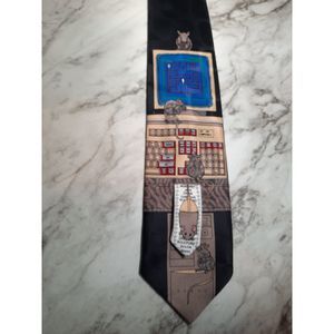 Slice of Life Mens Neck Tie Mouse Trap Maze